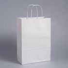 Χάρτινη τσάντα λευκή 22x10x31 cm