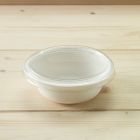 Διαφανές ίσιο ανακυκλώσιμο καπάκι για σκεύος bagasse L026B