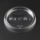 Ίσιο διαφανές καπάκι pet 90mm με c-cut τρύπα