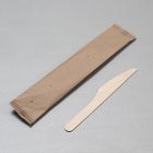 Ξύλινο μαχαίρι 16 cm συσκευασμένο σε χάρτινο σακουλάκι