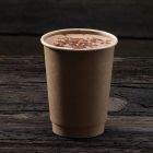 Χάρτινο kraft eco διπλότοιχο ποτήρι 12oz