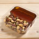 Διαφανές pet insert με χώρισμα για τετράγωνα δοχεία deli