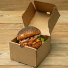 Χάρτινο τετράγωνο κουτί x-small για burger & ορεκτικά