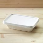 Βιοδιασπώμενο ίσιο καπάκι για σκεύη bagasse B063 & B064