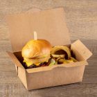 Χάρτινο παραλληλόγραμμο κουτί lunchbox xx-large για μερίδα burger