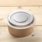 Διαφανές καπάκι για στρογγυλά χάρτινα σκεύη 1050ml