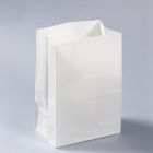 Χάρτινη τσάντα λευκή 22x14x32 cm
