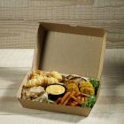 Χάρτινο παραλληλόγραμμο κουτί για burger & μερίδες