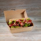 Χάρτινο παραλληλόγραμμο κουτί για sandwich & ορεκτικά