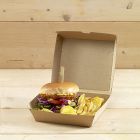 Χάρτινο τετράγωνο κουτί για μερίδα burger
