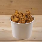 Στρογγυλό δοχείο λευκό 60oz με καπάκι set