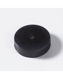 Μαύρο ίσιο πλαστικό καπάκι για βαζάκι pet 100ml