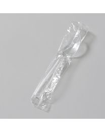 Πλαστικό διάφανο κουτάλι 18 cm συσκευασμένο επαναχρησιμοποιούμενο
