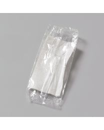 Πλαστικό διάφανο κουβέρ κουτάλι 18 cm συσκευασμένο επαναχρησιμοποιούμενο