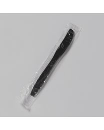 Πλαστικό μαύρο μαχαίρι 18 cm συσκευασμένο επαναχρησιμοποιούμενο