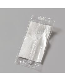 Πλαστικό διάφανο κουβέρ πιρούνι 18 cm συσκευασμένο