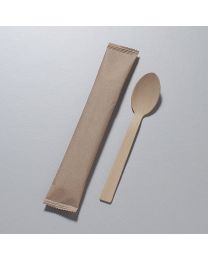 Bamboo κουτάλι 16.5 cm συσκευασμένο