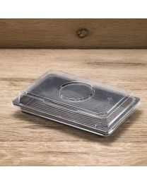Διαφανές υπερηψωμένο ανακυκλώσιμο καπάκι για σκεύος sushi P18134