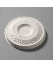 Βιοδιασπώμενο ίσιο καπάκι για ποτήρια 10oz, 12oz & 16oz από μικροΐνες ξύλου
