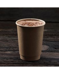 Χάρτινο kraft eco διπλότοιχο ποτήρι 12oz