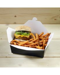 Χάρτινο παραλληλόγραμμο κουτί biopack x-large για μερίδα burger