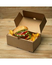 Χάρτινο παραλληλόγραμμο κουτί medium για μερίδα burger