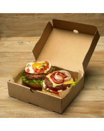 Χάρτινο παραλληλόγραμμο κουτί large για μερίδα burger & club sandwich