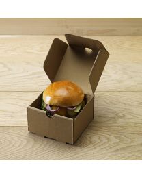 Χάρτινο τετράγωνο κουτί xx-small για burger & ορεκτικά