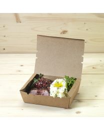 Χάρτινο παραλληλόγραμμο κουτί mealbox medium για ορεκτικά