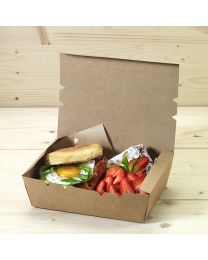 Χάρτινο παραλληλόγραμμο κουτί mealbox x-large για μερίδα burger