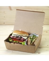 Χάρτινο παραλληλόγραμμο κουτί mealbox xx-large για μερίδα burger