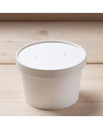 Χάρτινο λευκό καπάκι για δοχείο 20oz