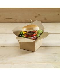 Χάρτινο παραλληλόγραμμο κουτί biopack small tall για burger & ορεκτικά