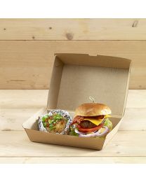 Χάρτινο παραλληλόγραμμο κουτί για burger & μερίδες