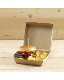 Χάρτινο τετράγωνο κουτί για μερίδα burger