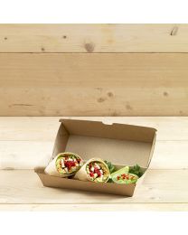 Χάρτινο παραλληλόγραμμο κουτί για tortilla, sandwich & ορεκτικά